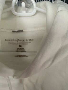 FRIENDS - Love Tribe Women's White Hoodie Jacket - Medium